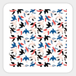 Abstract Birds Sticker